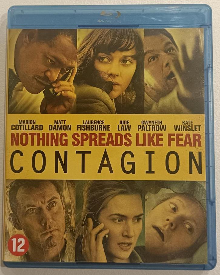 Contagion blu-ray (met NL ondertitels), Cd's en Dvd's, Blu-ray, Zo goed als nieuw, Drama, Ophalen of Verzenden