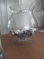 vaas op voet met schelpjes en kaars, Antiek en Kunst, Ophalen of Verzenden