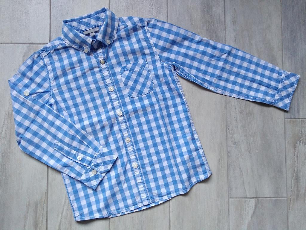 ★ M122 - Hemd JBC shark Tales, Kinderen en Baby's, Kinderkleding | Maat 122, Overhemd of Blouse, Ophalen of Verzenden, Zo goed als nieuw