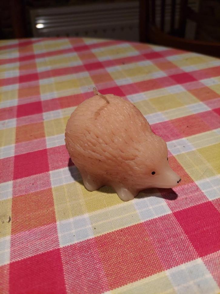 Bougie hérisson, Huis en Inrichting, Woonaccessoires | Kandelaars en Kaarsen, Zo goed als nieuw, Kaars, Ophalen of Verzenden