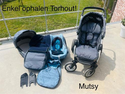 3 delige kinderwagen/buggy mutsy, Kinderen en Baby's, Kinderwagens en Combinaties, Zo goed als nieuw, Kinderwagen, Mutsy, Met autostoeltje