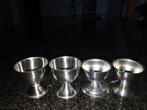 Te koop: Set van 4 eierdopjes van roestvrij staal!, Ophalen of Verzenden