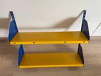 Hangrek, geel/blauw, 2 legplanken 75x 20, Huis en Inrichting, Woonaccessoires | Wandplanken en Boekenplanken, Ophalen, Zo goed als nieuw
