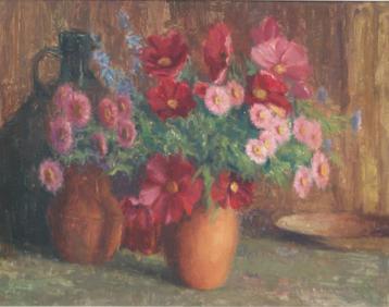 Vic Dooms (1912-1994): Bloemenstilleven (67 x 57 cm)