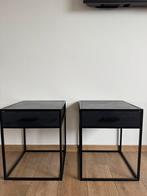 Nachtkastjes, Ophalen, Metaal of Aluminium, Zo goed als nieuw, 45 tot 65 cm