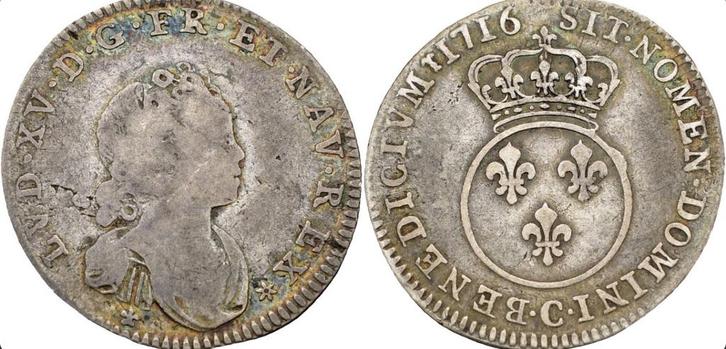 Frankrijk - Lodewijk XV, Postzegels en Munten, Munten | Europa | Niet-Euromunten, Frankrijk, Zilver, Ophalen of Verzenden