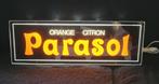 Vintage reclamebord met parasol, verlicht, Verzamelen, Merken en Reclamevoorwerpen, Ophalen of Verzenden, Nieuw, Reclamebord