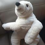 Peluche ours blanc, Ophalen of Verzenden, Gebruikt, Stoffen beer, Overige merken