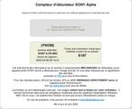 Sony A9 II, Comme neuf, Sony, Sans zoom optique, 24 Mégapixel
