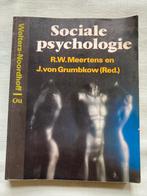 Sociale psychologie - RW Meertens ea, Psychologie sociale, Utilisé, Enlèvement ou Envoi, RW Meertens / J von Grumbkow