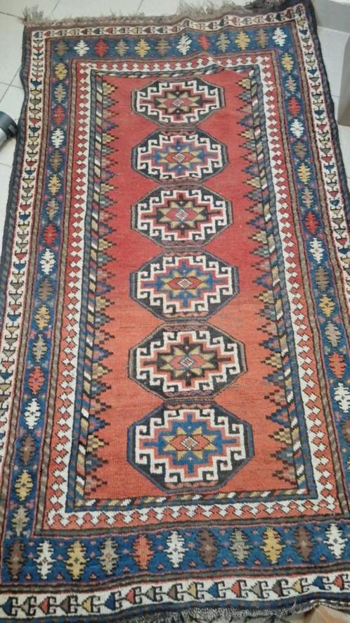 Zeldzaam Antiek Kaukasisch Kazak/Shirvan Tapijt (ca. 1890-19, Antiek en Kunst, Antiek | Tapijten, Tafelkleden en Textiel, Ophalen