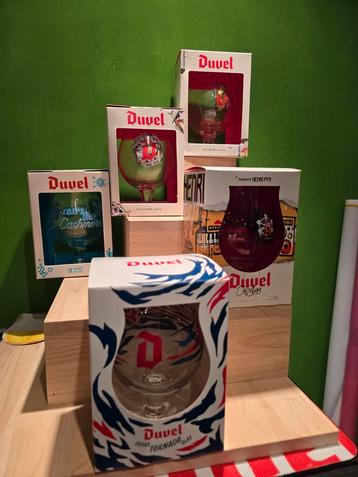 Duvel setje 5 glazen beschikbaar voor biedingen