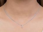 Lab Grown Diamant Hanger in 925 Zilver, Verzenden, Zo goed als nieuw, Zilver