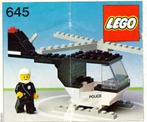 LEGO Classic Town Politie 645 Police Helicopter, Comme neuf, Ensemble complet, Lego, Enlèvement ou Envoi