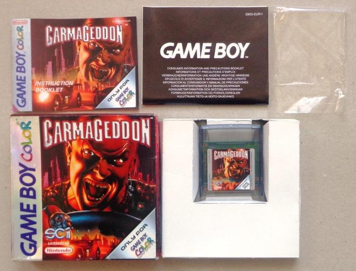 Carmageddon voor de Gameboy Color en Advance Compleet, Games en Spelcomputers, Games | Nintendo Game Boy, Gebruikt, Ophalen of Verzenden