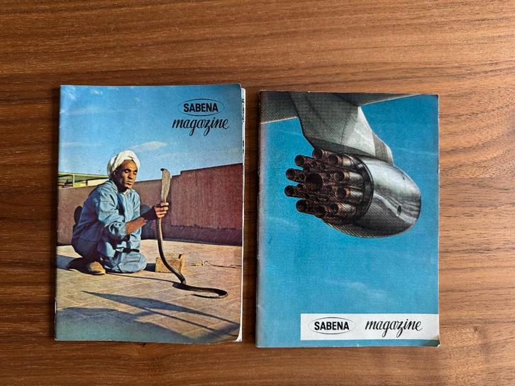 Magazines originaux SABENA — N 1 et N 7, Collections, Souvenirs Sabena, Comme neuf, Envoi