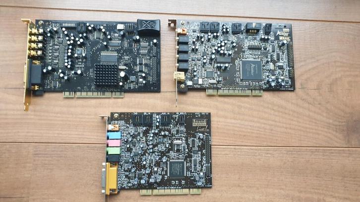 3x Creative Sound Blaster PCI (Live 5.1 / Audigy / X-Fi), Computers en Software, Vintage Computers, Ophalen of Verzenden