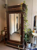 Massieve eiken garderobekast met grote spiegel, Enlèvement