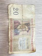 20 Frank briefje, Postzegels en Munten, Verzenden, Los biljet