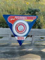 Emaille bord Fegarbel 1952, Verzamelen, Ophalen, Gebruikt, Reclamebord