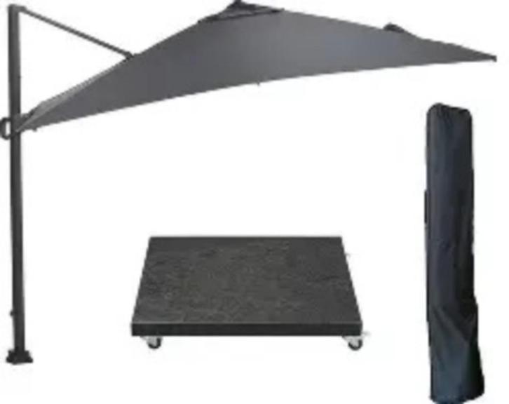tuinparasol, Tuin en Terras, Parasols, Gebruikt, Zweefparasol, 3 tot 4 meter, Kantelbaar, Verstelbaar, Ophalen