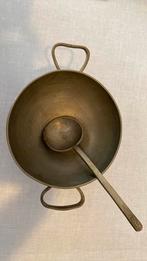 Tinnen schaaltje met lepel, Antiek en Kunst, Antiek | Tin, Ophalen