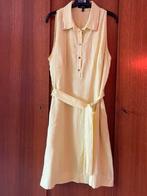 Prachtig linnen kleed Marie Mero maat 46/48, Kleding | Dames, Ophalen of Verzenden, Zo goed als nieuw, Geel