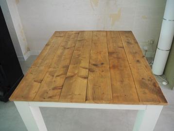 Table à manger en bois d'échafaudage, Maison & Meubles, Tables | Tables à manger, 100 à 150 cm, Cinq personnes ou plus, Enlèvement