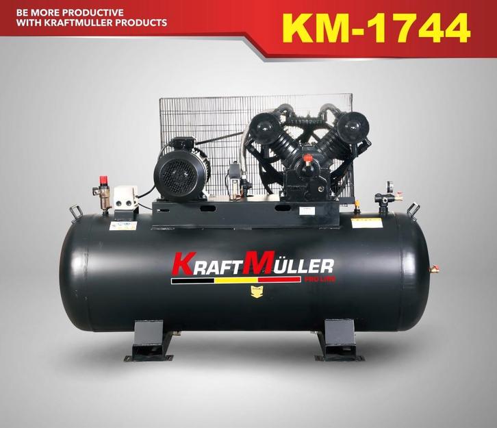 compressor kraftmuller pro-line 500 liter low noice, Doe-het-zelf en Bouw, Compressors, Nieuw, 10 bar of meer, 100 liter of meer