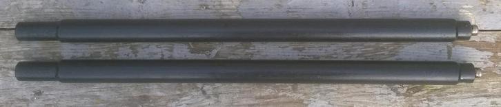 Statiefpalen met schroefdraad tbv sub en satelliet, Musique & Instruments, Pieds, Utilisé, Pied pour instrument, Haut-parleur