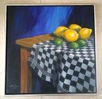 Stilleven citroenen op tafel 2002 - Peter Maas (geb. 1954), Antiek en Kunst, Ophalen