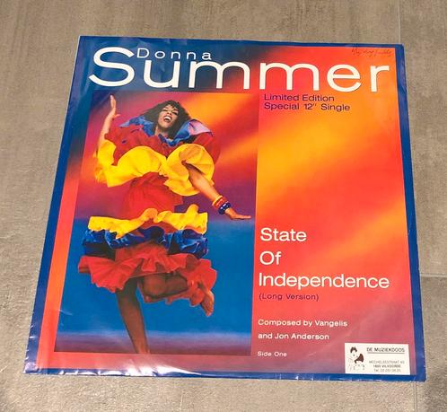 Donna Summer -  State of independence (vinyle 12" parfait, CD & DVD, Vinyles | Pop, Comme neuf, Enlèvement ou Envoi
