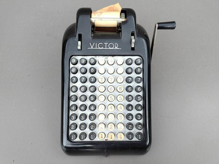 Vintage Victor Adding Machine – Mechanische rekenmachine met, Antiek en Kunst, Antiek | Kantoor en Zakelijk, Ophalen