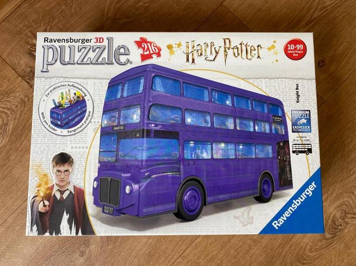 3D puzzel Harry Potter bus + pennenhouder - Ravensburger, Verzamelen, Harry Potter, Zo goed als nieuw, Overige typen, Ophalen of Verzenden