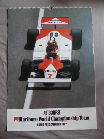 Kalender Formule 1 Marlboro 1982 beschikbaar voor biedingen