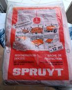 2 oranje afdekzeilen in polyethyleen, met ringen. 2m x 3m., Ophalen