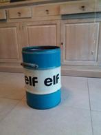 vintage 1970 olievat "elf" 60 liter, Verzamelen, Ophalen, Gebruikt, Reclamebord