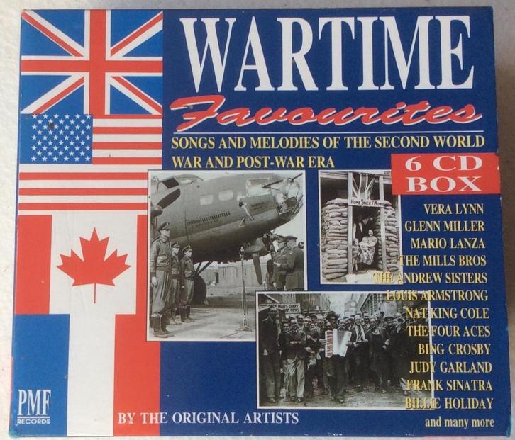 Wartime Favourites 6 CD Box, Cd's en Dvd's, Vinyl | Pop, Zo goed als nieuw, 1980 tot 2000, Overige formaten, Ophalen of Verzenden