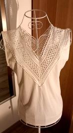 Blouse blanche Morgan XS, Kleding | Dames, Topjes, Ophalen, Wit, Morgan, Zo goed als nieuw