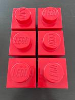6 times of offical Lego 1 Stud storage brick box- Red color, Kinderen en Baby's, Speelgoed | Duplo en Lego, Complete set, Gebruikt