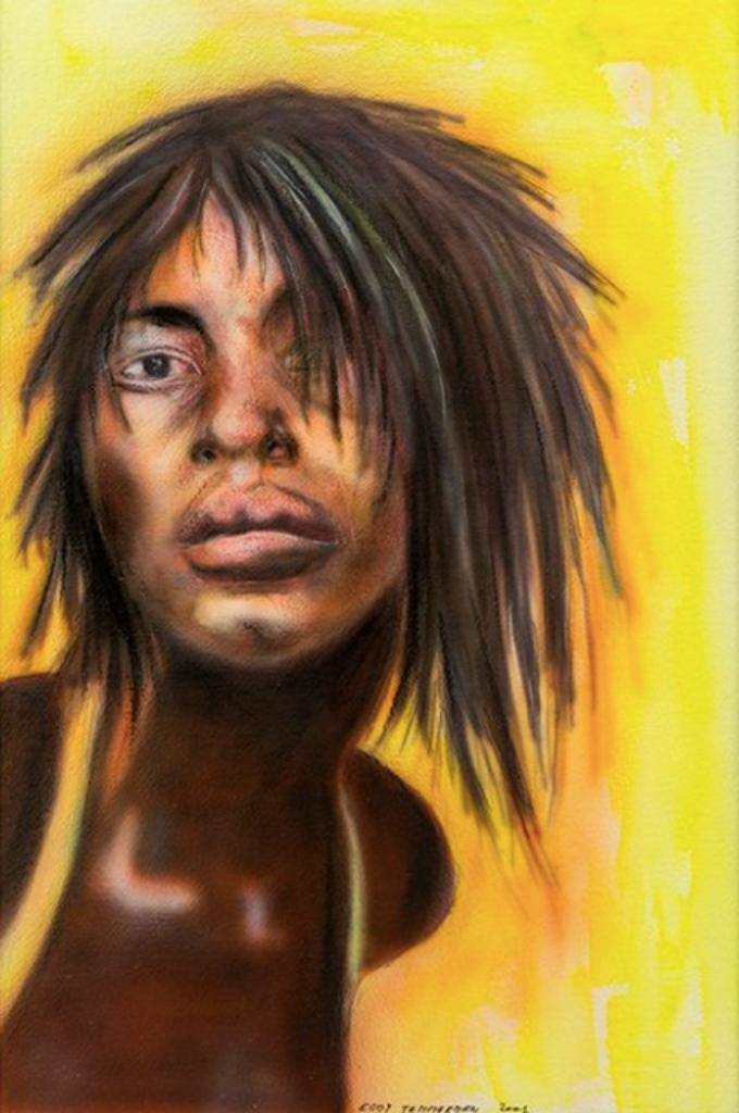 Eddy Temmerman: Portret Jong Meisje 2001 (54 x 71 cm), Antiek en Kunst, Kunst | Schilderijen | Modern, Ophalen of Verzenden