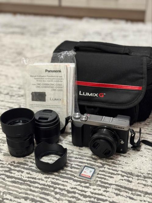 Panasonic LUMIX Gx80 + 3 objectifs, Audio, Tv en Foto, Fotocamera's Digitaal, Zo goed als nieuw, Ophalen