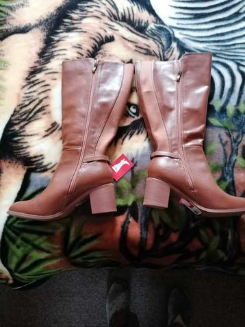 laarzen, Kleding | Dames, Hoge laarzen, Bruin, Nieuw, Ophalen of Verzenden