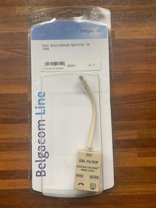 Belgacom Z-230TJ Telephone Inline Filter, DSL Filtering, Computers en Software, Routers en Modems, Nieuw, Ophalen of Verzenden