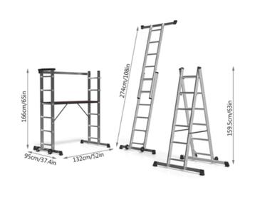 Echaffaudage, Pliable ou rétractable/escamotable, Moins de 2 mètres, Échelle, Enlèvement