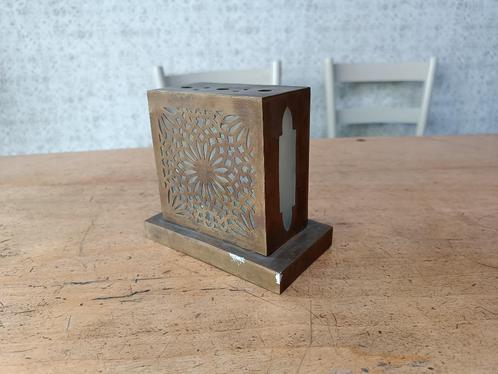 Lampe de table/ lampe de chevet en cuivre avec verre. Maroc, Maison & Meubles, Lampes | Lampes de table, Neuf, Moins de 50 cm