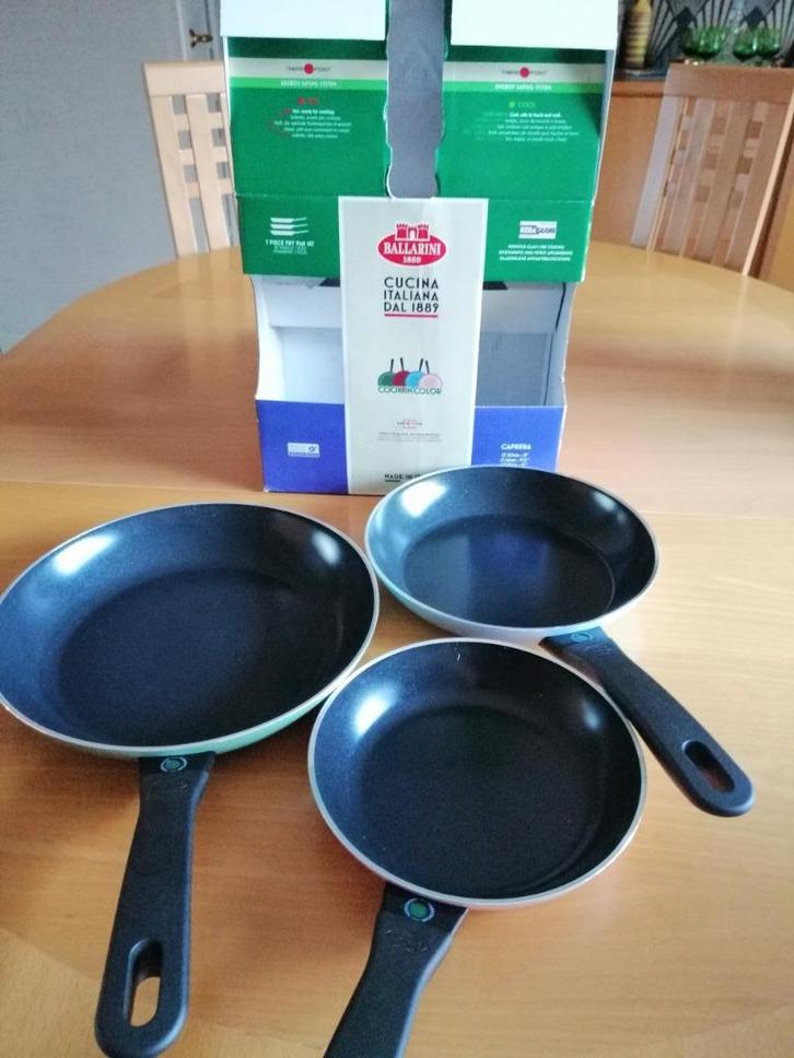 Cook in color Pannenset, Huis en Inrichting, Keuken | Potten en Pannen, Nieuw, Pannenset, Aluminium, Inductieplaat, Keramische plaat
