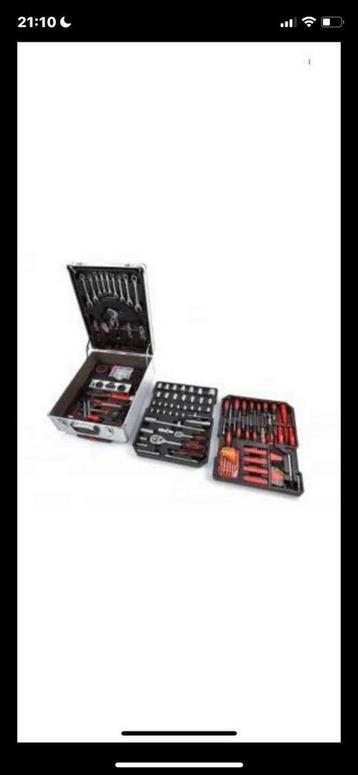 gereedschapskoffer, nooit gebruikt, beschikbaar voor biedingen