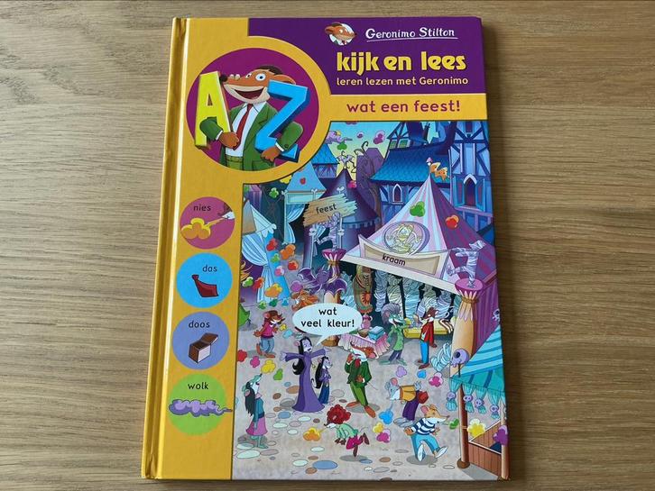 Geronimo Stilton - Wat een feest! - prima staat, Boeken, Kinderboeken | Jeugd | onder 10 jaar, Gelezen, Ophalen