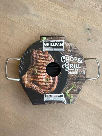 Grillpan + Braadslede + Vispan - Chop & Grill (Greenpan) beschikbaar voor biedingen